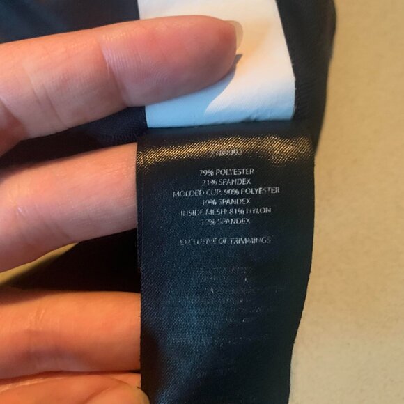 Lole Burst Up sports bra with cross back in black size m - Picture 5 of 6